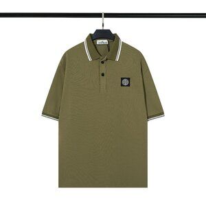 Stone Island Olive Polo Shirt